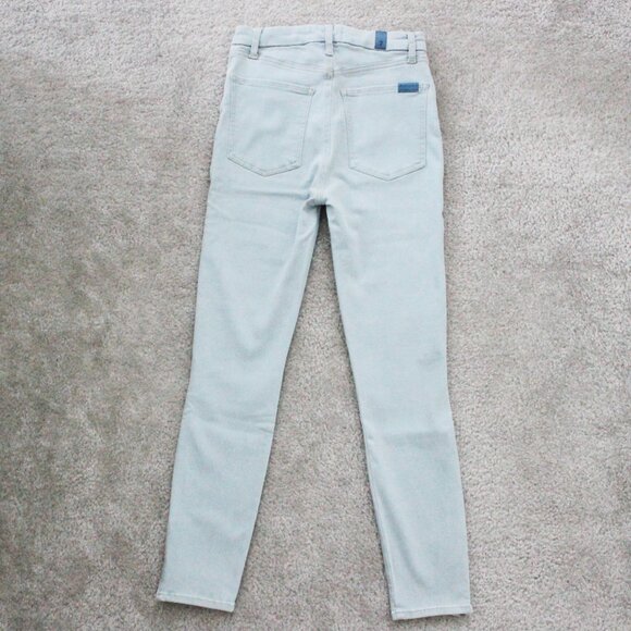 NEW 7 for All Mankind UHR High Rise Light Wash Skinny Ankle Denim Jeans, Size 26 - Picture 3 of 11